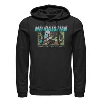 Star Wars - The Mandalorian - Mando & Child Ball Chase - Unisex Sweat à capuche - Noir - Devant