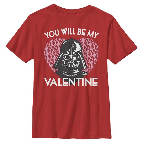 Preview: Star Wars - Darth Vader You Will Darth - Valentine's Day - Kids T-Shirt - Red - Front