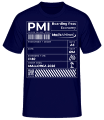 Groom Boarding Pass Mallorca JGA · Männer T-Shirt B&C