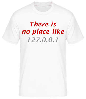 There Is No Place Like Home - Men's Basic T-Shirt - White - Front