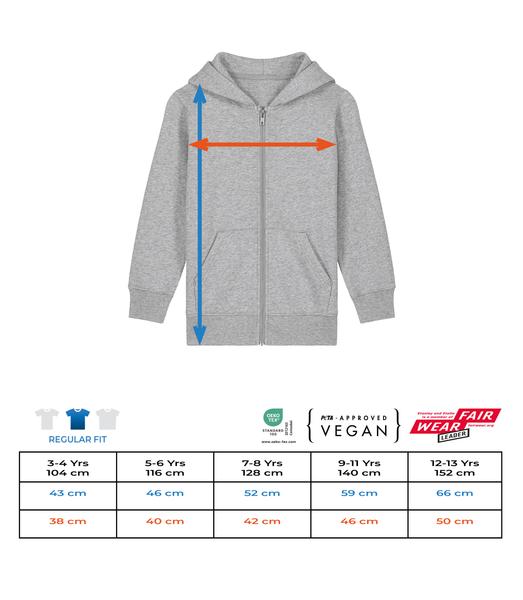 Aperçu: Veste en sweat bio pour enfants Stanley Stella 2.0 - Tableau des tailles
