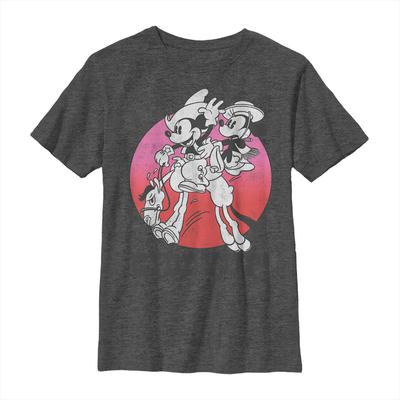 Disney - Mickey Mouse - Skupina Giddyup - Kids T-Shirt - Heather anthracite - Front