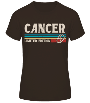 Sternzeichen Cancer Limited - Frauen Basic T-Shirt - Braun - Vorne