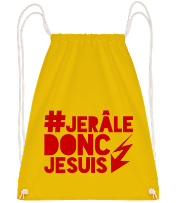 Donc Je Suis - Sac à dos Drawstring - Jaune - Vorn