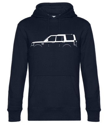 'Land Rover Discovery (2004)' Silhouette - Sweat à capuche standard homme - Bleu marine - Devant