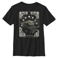 Star Wars - Mandalorian - The Child Child Card - Dětské Tričko - Černá - Napřed