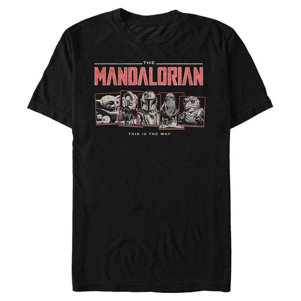 Aperçu: Star Wars - The Mandalorian - Skupina Five Square - Homme T-shirt - Noir - Devant