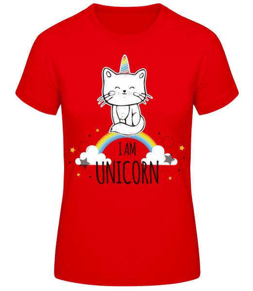 Aperçu: I Am Unicorn - T-shirt standard Femme - Rouge - Devant