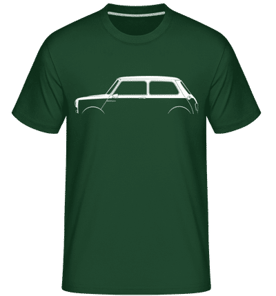 'Mini Cooper Mk I' Silhouette - T-Shirt Shirtinator homme - Vert bouteille - Devant
