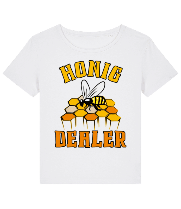 Vorschau: Honig Dealer - Frauen Bio T-Shirt Stanley Stella 2.0 - Weiß - Vorne