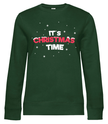 It's Christmas Time - Dámská standardní mikina - Bottle green - Napřed