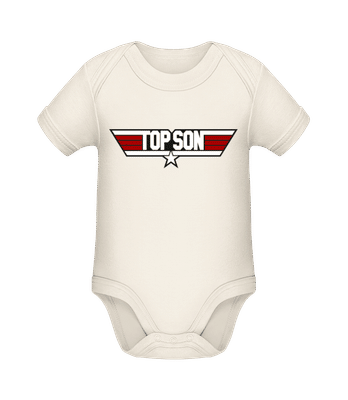 Top Son - Body manches courtes bio - Crème - Devant