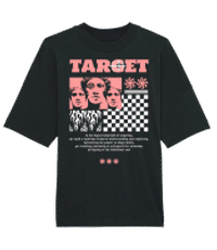Target - T-shirt Bio unisexe Stanley Stella extra large - Noir - Devant