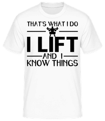 Lifting Thats What I Do · Camiseta básica para hombre