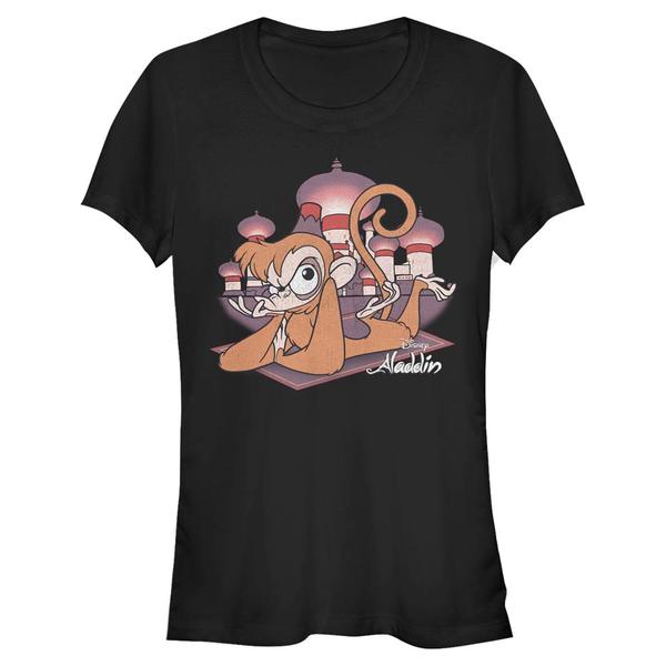 Aperçu: Disney - Aladin - Abu - Femme T-shirt - Noir - Devant