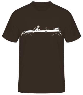 'Mini Cooper Cabrio (F57)' Silhouette - Männer Basic T-Shirt - Braun - Vorne