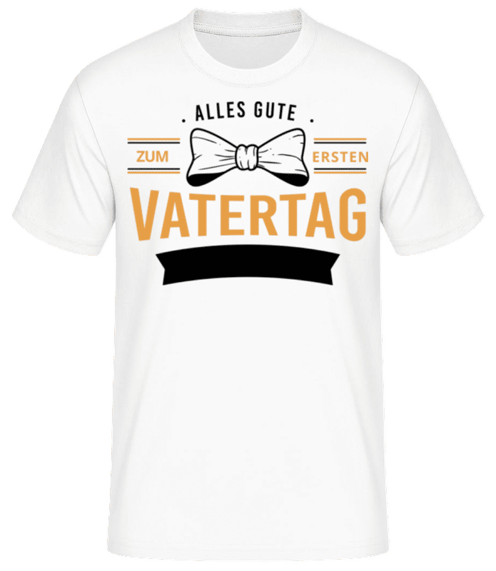 Vorschau: Erster Vatertag - Männer Basic T-Shirt - Weiß - Vorne