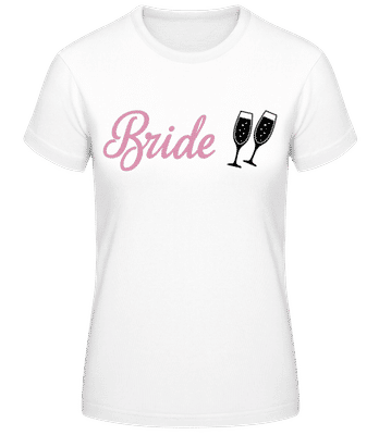 Bride Champagne - Women's Basic T-Shirt - White - Front