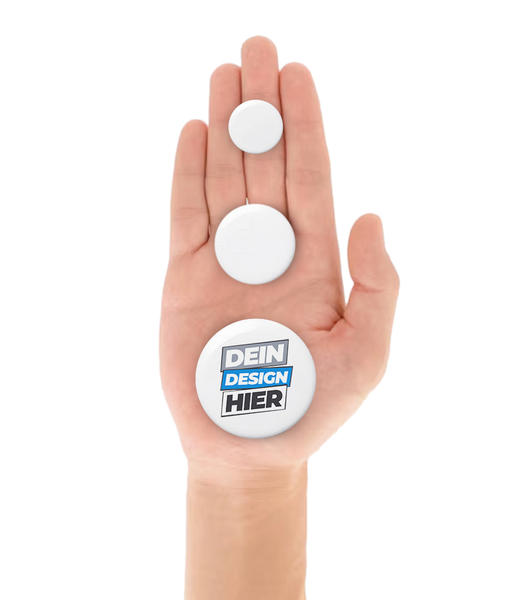 Aperçu: Badges grands - Blanc - Gauche