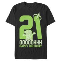 Pixar - Toy Story - Rex Ooohh Twenty One - Geburtstag - Männer T-Shirt - Schwarz - Vorne