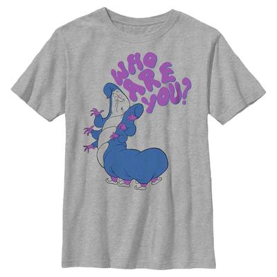 Disney - Alice aux pays des merveilles - Caterpillar Who Are You - Enfant T-shirt - Gris chiné - Devant