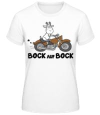 Bock Auf Bock - Frauen Basic T-Shirt - Weiß - Vorne