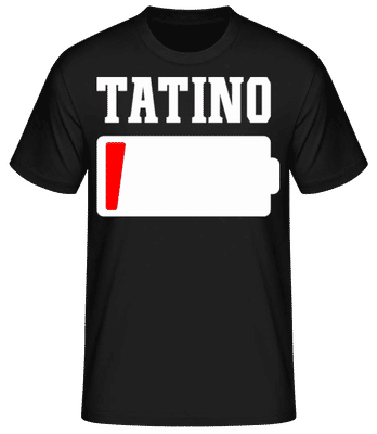 Tatino - Pánske basic tričko - Čierna - Predné