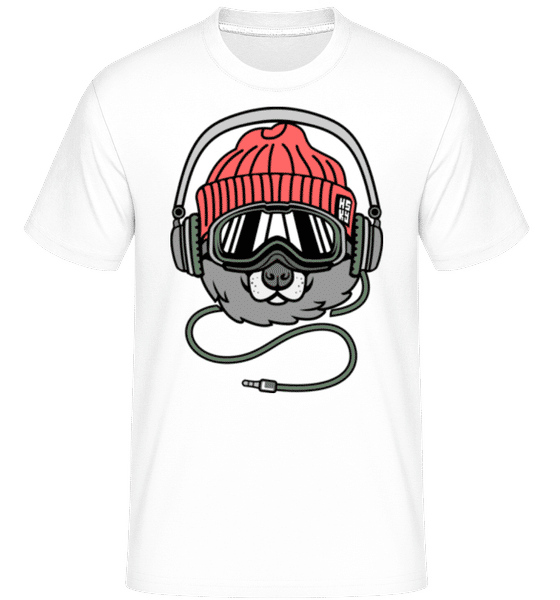 Aperçu: Cool Dog -  T-Shirt Shirtinator homme - Blanc - Devant