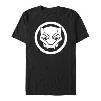 Marvel - Black Panther Wakanda Forever - Logo Black Panther Sigil Clear - Men's T-Shirt - Black - Front