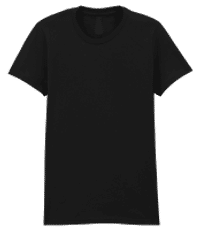 T-shirt femme Gildan - Noir - Devant
