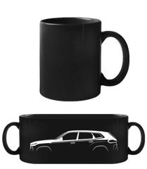 'BMW XM' Silhouette · Schwarze Tasse
