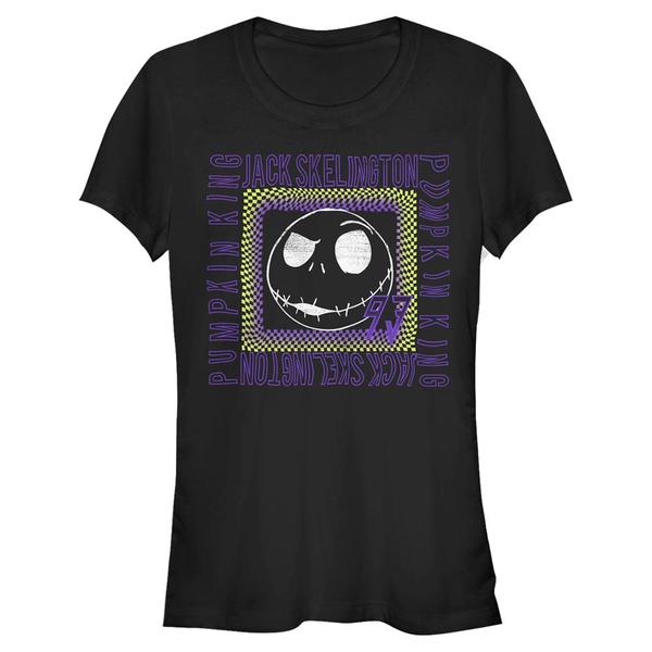Aperçu: Disney Classics - L'étrange Noël de monsieur Jack - Jack Skellington Jack Skate - Halloween - Femme T-shirt - Noir - Devant Aperçu: Disney Classics - L'étrange Noël de monsieur Jack - Jack Skellington Jack Skate - Halloween - Femme T-shirt - Noir - Devant