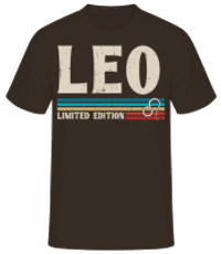 Sternzeichen Leo Limited - Männer Basic T-Shirt - Braun - Vorne