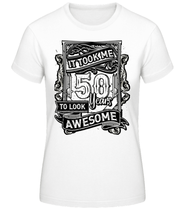 Náhled: Mi trvalo 560 let - Dámské basic tričko - Bílá - Napřed