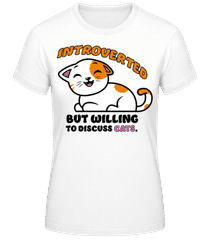 Introverted Willing Discuss Cats · Dámske basic tričko