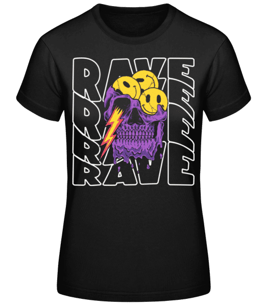 Aperçu: Rave Rave Rave - T-shirt standard Femme - Noir - Devant