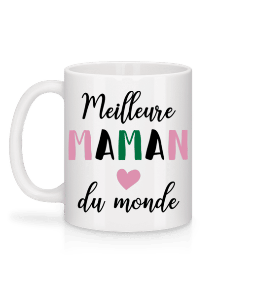 Aperçu: Meilleure Maman Du Monde - Mug en céramique blanc - Blanc - Derrière