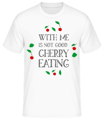 Not Good Cherry Eating - Männer Basic T-Shirt - Weiß - Vorne