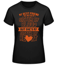 My Sister By Heart - Frauen Basic T-Shirt - Schwarz - Vorne