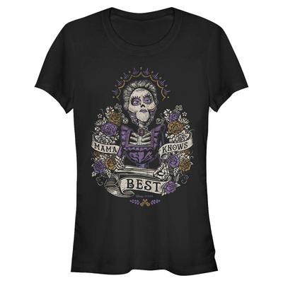 Pixar - Coco - Mama Imelda Mama Knows - Mujeres Camiseta - Negro - delante