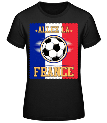 Allez La France - T-shirt standard Femme - Noir - Devant