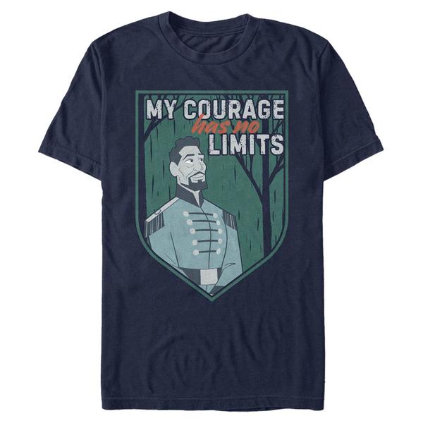 Vorschau: Disney - Eiskönigin - Text Mattias Courage - Männer T-Shirt - Marine - Vorne