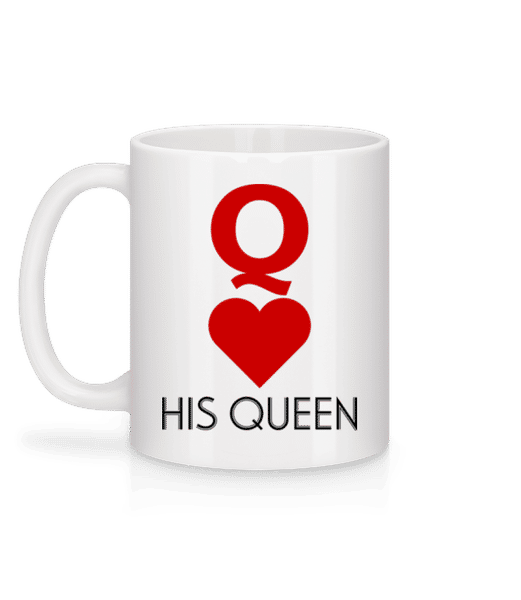Aperçu: His Queen - Mug en céramique blanc - Blanc - Derrière