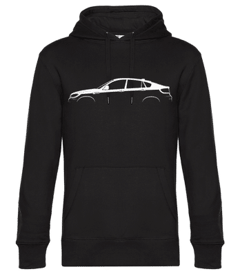 'BMW X6 M (E71)' Silhouette - Sweat à capuche premium Unisexe - Noir - Devant