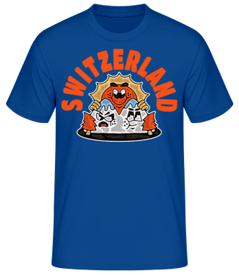 Switzerland - T-shirt standard Homme - Bleu royal - Devant