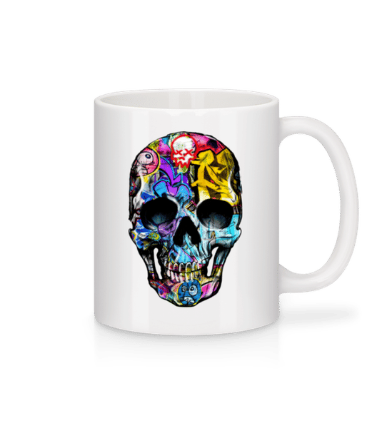 Vorschau: Graffiti Toter - Tasse - Weiß - Vorne