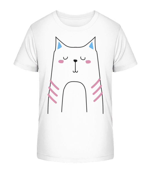 Aperçu: Chat Mignon - T-shirt bio Enfant Stanley Stella 2.0 - Blanc - Devant
