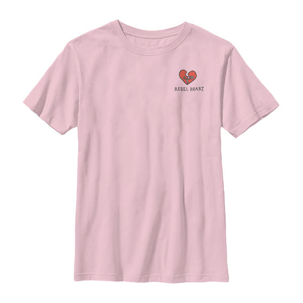Aperçu: Disney Classics - Cruella - Logo Rebel Heart - Enfant T-shirt - Rose - Devant