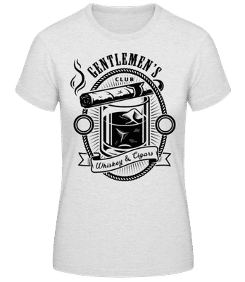 Gentlemen's Club - T-shirt femme B&C - Gris chiné - Devant