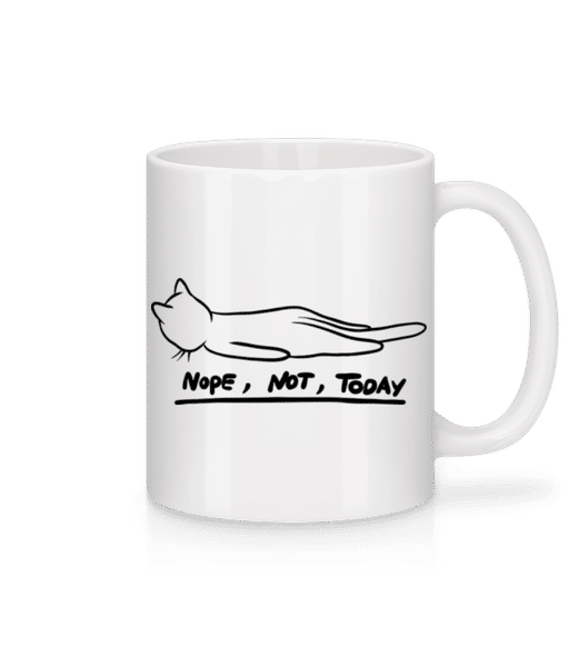 Aperçu: Nope Not Today - Mug en céramique blanc - Blanc - Devant